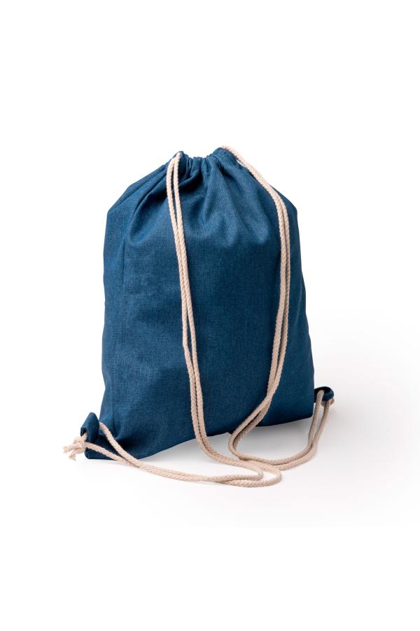 Boney recycled denim drawstring backpack