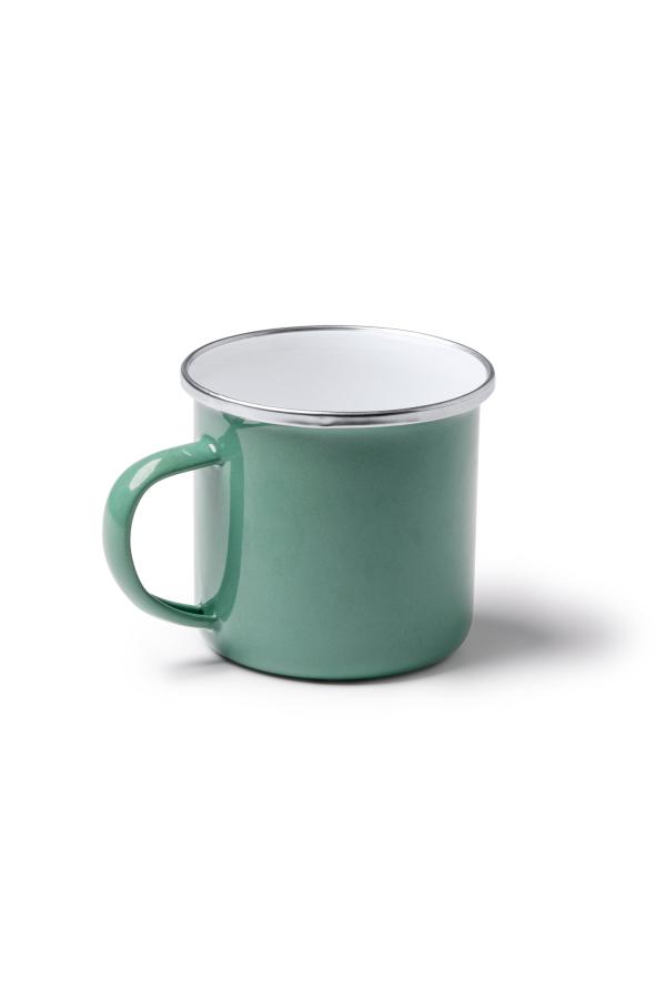 Cardif retro-style enameled metal mug 380ml